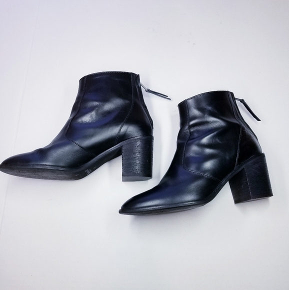 🌸 Madewell | Leather Ankle Heel Boots‎ 9 - Picture 5 of 13